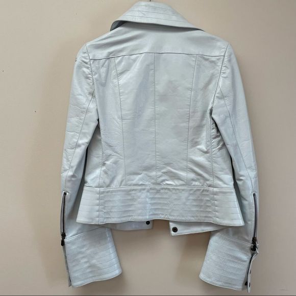 Vintage Y2K  white leather Mackage jacket XS - Picture 2 of 13